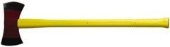 NUPLA - 3-1/2 Lb Head Double Bit Axe - 36" OAL, Fiberglass Ergo Dual Component Handle - Apex Tool & Supply