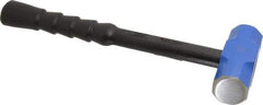 NUPLA - 3 Lb Head, 14" Long Soft Steel Safety Sledge Hammer - Steel Head, 1-1/2" Face Diam, 4-3/4" Long Head, Fiberglass Handle - Apex Tool & Supply