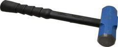 NUPLA - 4 Lb Head, 14" Long Soft Steel Safety Sledge Hammer - Steel Head, 1-5/8" Face Diam, 5-1/4" Long Head, Fiberglass Handle - Apex Tool & Supply