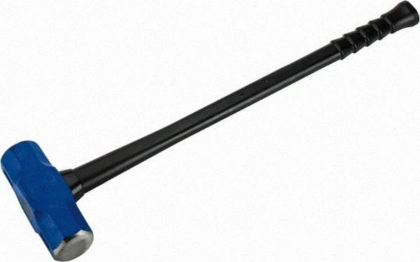 NUPLA - 16 Lb Head, 32" Long Soft Steel Safety Sledge Hammer - Steel Head, 2-5/8" Face Diam, 8-1/4" Long Head, Fiberglass Handle - Apex Tool & Supply