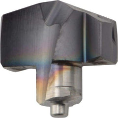 Iscar - Series ICM, 0.461" Diam Grade IC908 140° Replaceable Drill Tip - Carbide, TiAlN Finish, 11 Seat Size, Through Coolant - Apex Tool & Supply
