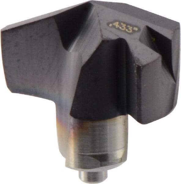 Iscar - Series ICM, 11mm Diam Grade IC908 140° Replaceable Drill Tip - Carbide, TiAlN Finish, 11 Seat Size - Apex Tool & Supply