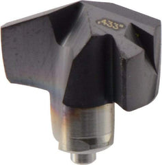 Iscar - Series ICM, 11mm Diam Grade IC908 140° Replaceable Drill Tip - Carbide, TiAlN Finish, 11 Seat Size - Apex Tool & Supply
