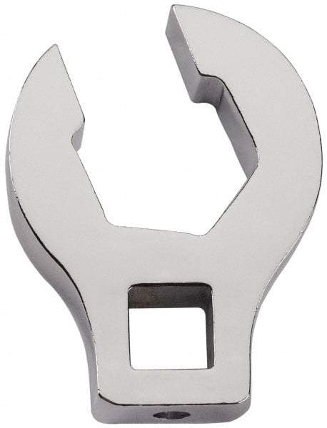 Proto - 7/16" 6 Point 3/8" Drive Chrome Flare Nut Crowfoot Wrench - 29/32" Head Diam x 1/4" Head Thickness, 1-1/2" OAL - Apex Tool & Supply