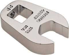 Proto - 11mm 3/8" Drive Chrome Crowfoot Wrench - 0.87" Head Diam x 1/4" Head Thickness, 1.13" OAL - Apex Tool & Supply