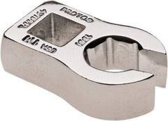 Proto - 11mm 6 Point 3/8" Drive Chrome Flare Nut Crowfoot Wrench - 15/16" Head Diam x 1/4" Head Thickness, 1-1/2" OAL - Apex Tool & Supply