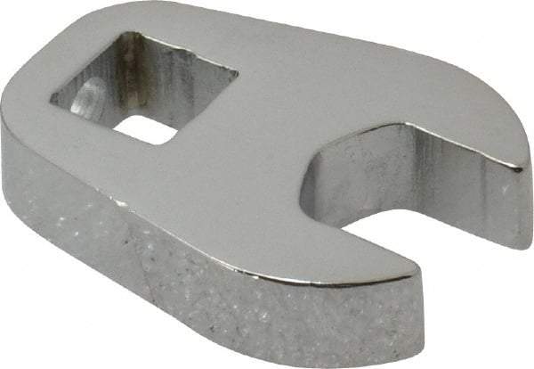 Proto - 12mm 3/8" Drive Chrome Crowfoot Wrench - 1-3/32" Head Diam x 1/4" Head Thickness, 1-15/32" OAL - Apex Tool & Supply