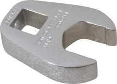 Proto - 14mm 3/8" Drive Chrome Crowfoot Wrench - 1-3/16" Head Diam x 1/4" Head Thickness, 1-1/2" OAL - Apex Tool & Supply