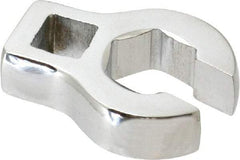 Proto - 15mm 6 Point 3/8" Drive Chrome Flare Nut Crowfoot Wrench - 1-11/32" Head Diam x 1/4" Head Thickness, 1-11/16" OAL - Apex Tool & Supply