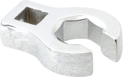 Proto - 16mm 6 Point 3/8" Drive Chrome Flare Nut Crowfoot Wrench - 1-11/32" Head Diam x 1/4" Head Thickness, 1-3/4" OAL - Apex Tool & Supply
