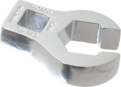 Proto - 17mm 6 Point 3/8" Drive Chrome Flare Nut Crowfoot Wrench - 2-29/32" Head Diam x 1/4" Head Thickness, 1-3/4" OAL - Apex Tool & Supply