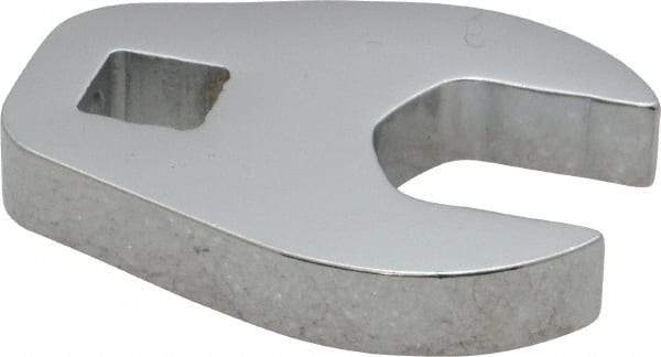 Proto - 18mm 3/8" Drive Chrome Crowfoot Wrench - 1-5/8" Head Diam x 1/4" Head Thickness, 1-15/16" OAL - Apex Tool & Supply
