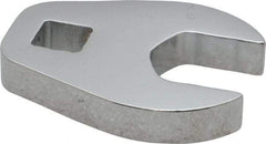 Proto - 18mm 3/8" Drive Chrome Crowfoot Wrench - 1-5/8" Head Diam x 1/4" Head Thickness, 1-15/16" OAL - Apex Tool & Supply