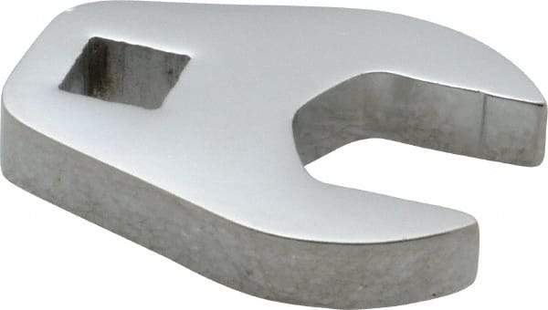 Proto - 19mm 3/8" Drive Chrome Crowfoot Wrench - 1-5/8" Head Diam x 1/4" Head Thickness, 1-15/16" OAL - Apex Tool & Supply