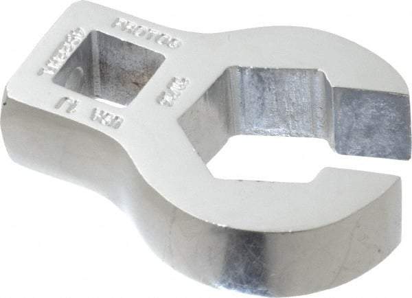 Proto - 11/16" 6 Point 3/8" Drive Chrome Flare Nut Crowfoot Wrench - 1-17/32" Head Diam x 1/4" Head Thickness, 1.81" OAL - Apex Tool & Supply