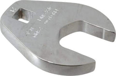 Proto - 23mm 3/8" Drive Chrome Crowfoot Wrench - 2-1/32" Head Diam x 1/4" Head Thickness, 2-11/32" OAL - Apex Tool & Supply