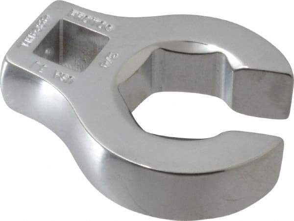 Proto - 3/4" 6 Point 3/8" Drive Chrome Flare Nut Crowfoot Wrench - 1-19/32" Head Diam x 1/4" Head Thickness, 1.94" OAL - Apex Tool & Supply