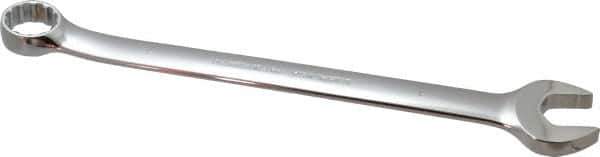 Proto - 1" Offset Combination Wrench - 15° Offset Angle, 14-1/16" OAL, Steel, Chrome Finish - Apex Tool & Supply