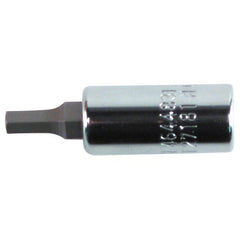 Hex Metric Bit Socket 1/4″ Square Drive with 1/4″ Replaceable Hex Bit 2.5 mm × 38 mm Overall Length - Apex Tool & Supply