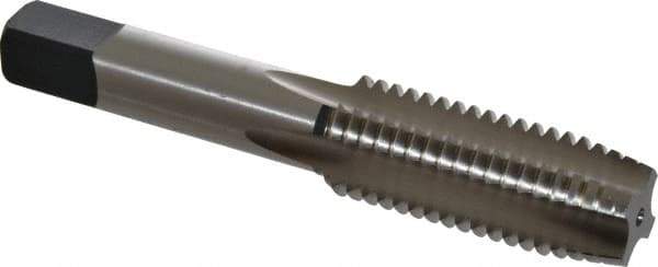 Cleveland - M18x2.50 Metric Coarse 4 Flute Bright Finish High Speed Steel Straight Flute Standard Hand Tap - Plug, Right Hand Thread, 4.031" OAL, 1.81" Thread Length, D7 Limit, Oversize - Apex Tool & Supply