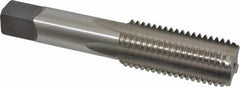 Cleveland - M24x3.00 Metric Coarse 6H 4 Flute Bright Finish High Speed Steel Straight Flute Standard Hand Tap - Bottoming, Right Hand Thread, 4.906" OAL, 2.22" Thread Length, D8 Limit, Oversize - Apex Tool & Supply