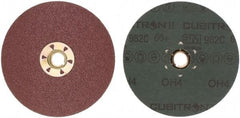 3M - 5" Diam 5/8-11 Threaded Hole 60 Grit Fiber Disc - Medium Grade, Ceramic, 12,000 Max RPM, Series 982C - Apex Tool & Supply