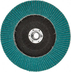 3M - 40 Grit, 7" Disc Diam, 5/8-11 Center Hole, Type 29 Zirconia Alumina Flap Disc - 8,600 Max RPM, Cloth Backing, Arbor Attaching System, Coated - Apex Tool & Supply