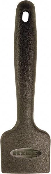 Hyde Tools - Stiff Carbon Steel 2-Edge Scraper - 2-1/2" Blade Width, 5" Long Plastic Handle - Apex Tool & Supply