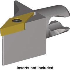 Kennametal - Left Hand Cut, Size KM16, VB.. Insert Compatiblity, Modular Turning & Profiling Cutting Unit Head - 10mm Ctr to Cutting Edge, 20mm Head Length, Series KM Micro - Apex Tool & Supply
