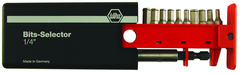 7 Piece - 3/32; 1/8; 9/64; 5/32; 3/16; 7/32; 1/4" On Rail - 1/4 Square Drive with 1/4" Replaceable Hex Bit - Ball End Hex Socket Set - Apex Tool & Supply