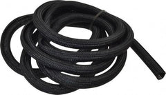 Techflex - Black Braided Cable Sleeve - 10' Coil Length, -103 to 257°F - Apex Tool & Supply
