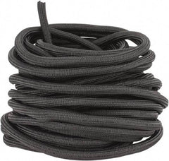 Techflex - Black Braided Cable Sleeve - 75' Coil Length, -103 to 257°F - Apex Tool & Supply