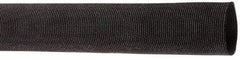 Techflex - 0.83" ID Black Woven Sleeving for Hoses - 50' Long, -50 to 248°F - Apex Tool & Supply