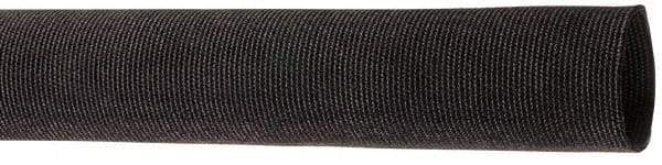 Techflex - 1.34" ID Black Woven Sleeving for Hoses - 50' Long, -50 to 248°F - Apex Tool & Supply