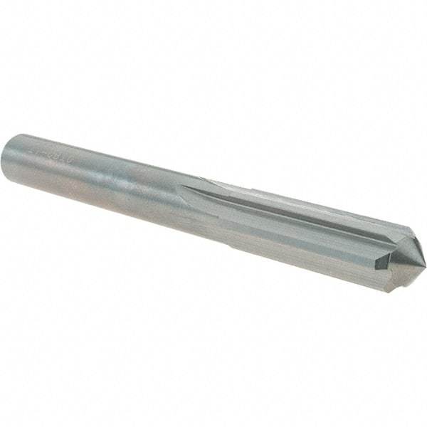OSG - Letter V Solid Carbide Chucking Reamer - Straight Flute, 23/64" Straight Shank, 1-1/4" Flute Length, 3-1/2" OAL - Apex Tool & Supply