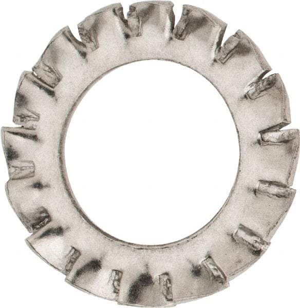 Value Collection - M10 Screw, 10.5mm ID, Stainless Steel External Tooth Lock Washer - 18mm OD, Uncoated, Grade 316 & Austenitic A4 - Apex Tool & Supply