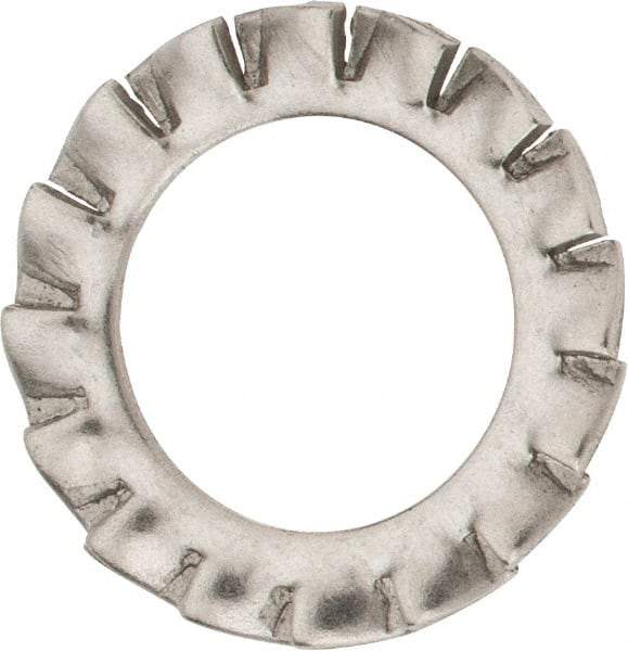 Value Collection - M12 Screw, 13mm ID, Stainless Steel External Tooth Lock Washer - 20.5mm OD, Uncoated, Grade 316 & Austenitic A4 - Apex Tool & Supply
