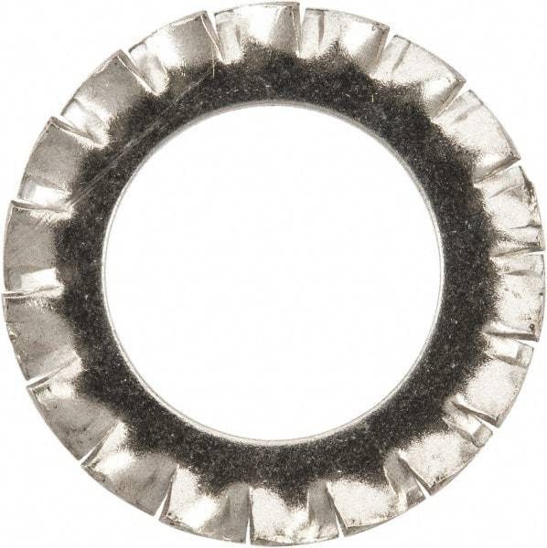 Value Collection - M14 Screw, 15mm ID, Stainless Steel External Tooth Lock Washer - 24mm OD, Uncoated, Grade 316 & Austenitic A4 - Apex Tool & Supply
