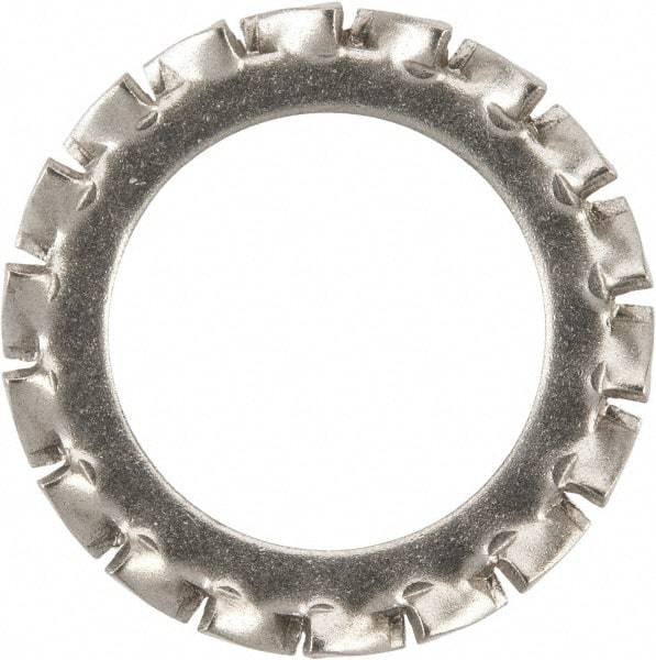 Value Collection - M16 Screw, 17mm ID, Stainless Steel External Tooth Lock Washer - 26mm OD, Uncoated, Grade 316 & Austenitic A4 - Apex Tool & Supply