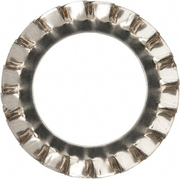 Value Collection - M18 Screw, 19mm ID, Stainless Steel External Tooth Lock Washer - 30mm OD, Uncoated, Grade 316 & Austenitic A4 - Apex Tool & Supply