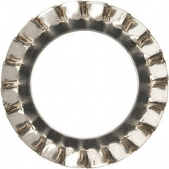 Value Collection - M18 Screw, 19mm ID, Stainless Steel External Tooth Lock Washer - 30mm OD, Uncoated, Grade 316 & Austenitic A4 - Apex Tool & Supply
