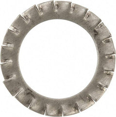 Value Collection - M24 Screw, 25mm ID, Stainless Steel External Tooth Lock Washer - 38mm OD, Uncoated, Grade 316 & Austenitic A4 - Apex Tool & Supply