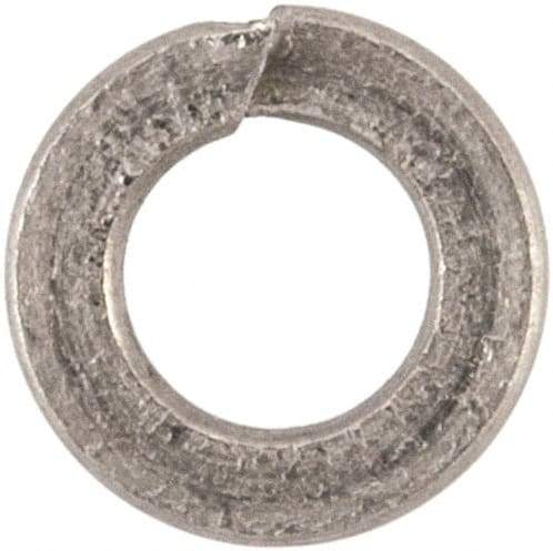 Value Collection - M2, 2.1mm ID, 4.4mm OD, 0.5mm Thick Split Lock Washer - 316 Austenitic Grade A4 Stainless Steel, Uncoated, 2.1mm Min ID, 2.4mm Max ID, 4.4mm Max OD - Apex Tool & Supply
