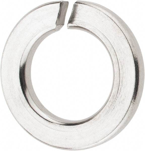 Value Collection - M10, 10.2mm ID, 18.1mm OD, 2.2mm Thick Split Lock Washer - 316 Austenitic Grade A4 Stainless Steel, Uncoated, 10.2mm Min ID, 10.7mm Max ID, 18.1mm Max OD - Apex Tool & Supply