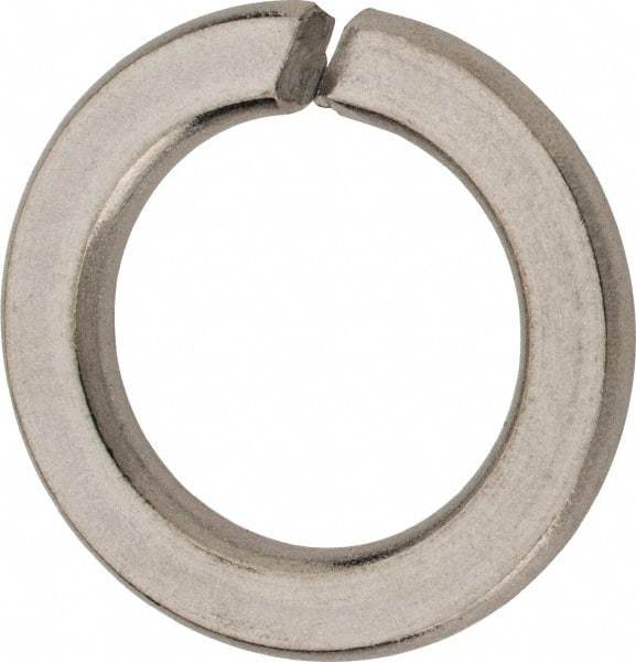 Value Collection - M18, 18.2mm ID, 29.4mm OD, 3.5mm Thick Split Lock Washer - 316 Austenitic Grade A4 Stainless Steel, Uncoated, 18.2mm Min ID, 19mm Max ID, 29.4mm Max OD - Apex Tool & Supply