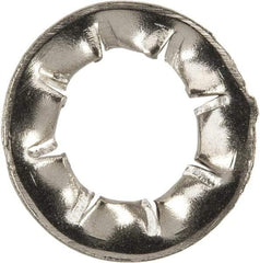 Value Collection - M5 Screw, 5.3mm ID, Stainless Steel Internal Tooth Lock Washer - 10mm OD, Uncoated, Grade 316 & Austenitic A4 - Apex Tool & Supply
