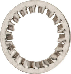 Value Collection - M30 Screw, 31mm ID, Stainless Steel Internal Tooth Lock Washer - 48mm OD, Uncoated, Grade 316 & Austenitic A4 - Apex Tool & Supply