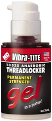 Vibra-Tite - 35 mL Bottle, Red, High Strength Gel Threadlocker - Series 135, 24 hr Full Cure Time, Hand Tool, Heat Removal - Apex Tool & Supply