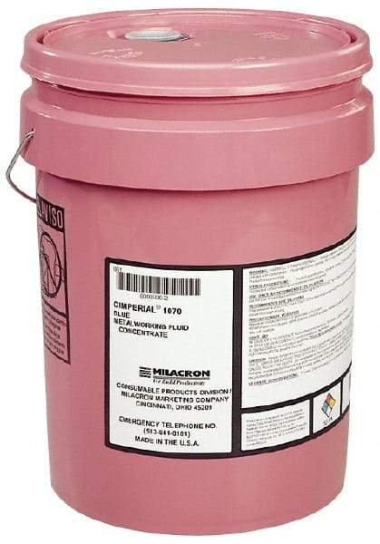 Cimcool - Cimperial 1060CF, 5 Gal Pail Cutting & Grinding Fluid - Water Soluble, For Drilling, Form Tapping, Reaming, Sawing - Apex Tool & Supply