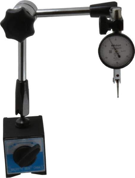 Mitutoyo - Dial Indicator & Base Kit - 2" Base Length x 2-1/4" Base Width x 2-1/4" Base Height - Apex Tool & Supply